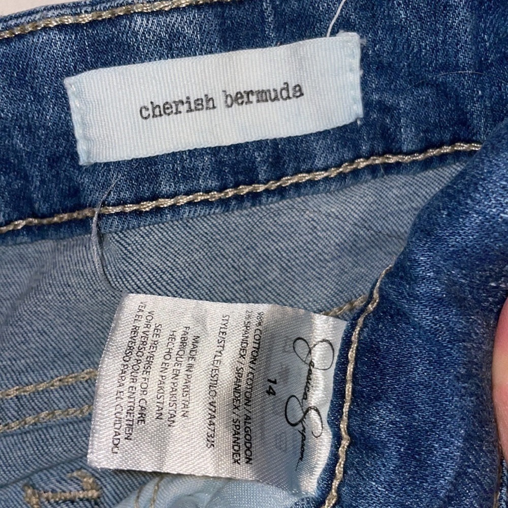 Jessica Simpson Cherish Bermuda Walking Denim Shorts - Picture 5 of 10